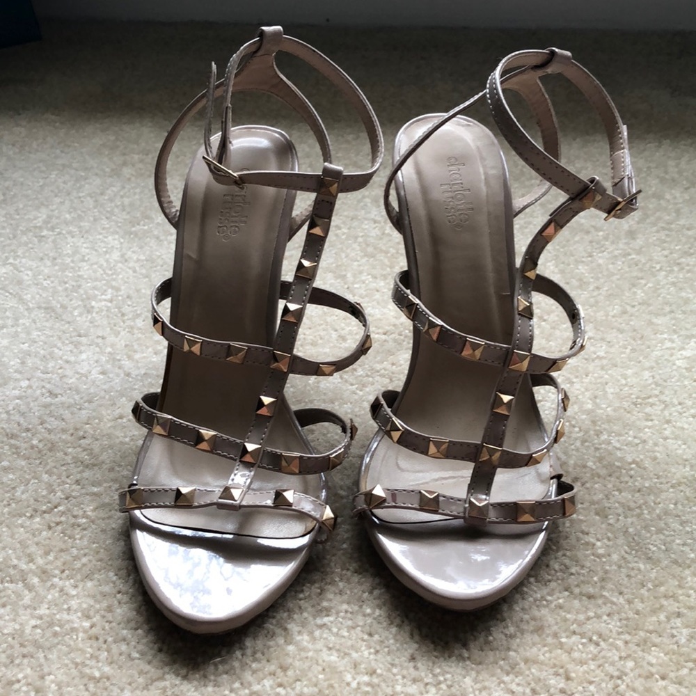 Studded Nude Stilettos